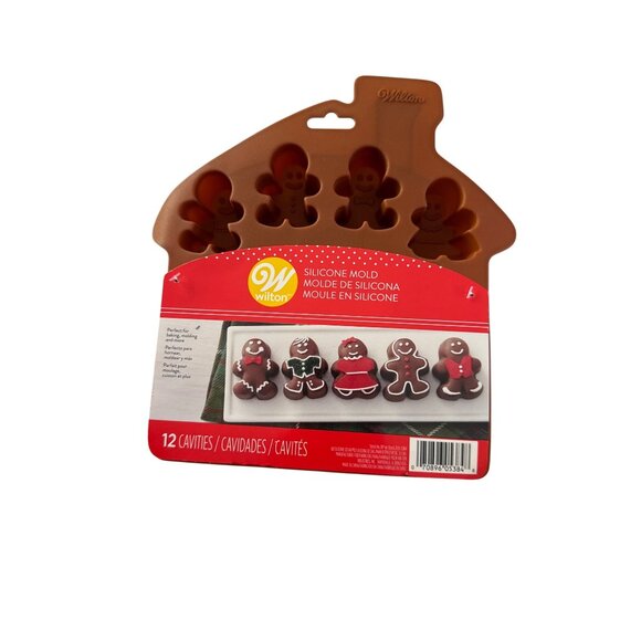 Wilton Gingerbread Silicone Mold Christmas Holiday Baking - Picture 1 of 4